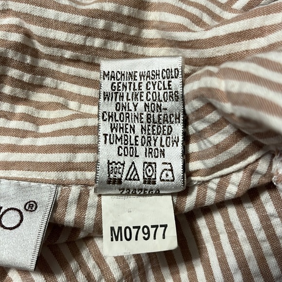 Vintage Brownstone Studio short sleeve, striped, button down dress Size XL - Picture 8 of 8